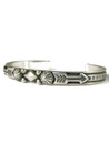 Silver Repousse Bracelet with Arrows by Albert Jake (BR8172) 