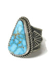 Kingman Turquoise Ring Size 7 - 8 Adjustable by Albert Jake (RG6610)
