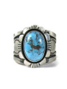 Kingman Turquoise Ring Size 10 1/2 by Cooper Willie (RG6623)