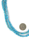 Three Strand Turquoise Nugget Necklace 20" (NK5061)