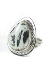 White Buffalo Ring Size 6 by Lucy Valencia (RG6629)