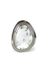 White Buffalo Ring Size 8 1/2 by Lucy Valencia (RG6632)