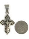 Silver Overlay Cross Pendant by Sonny Gene (PD7238)