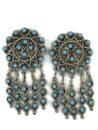 Turquoise Dangle Post Earrings by Waylon Johnson (ER8289)