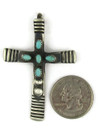Turquoise Cross Pendant by Martha Cayatineto (PD6249)