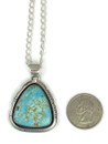 Kingman Turquoise Pendant by Lucy Valencia (PD6263)