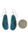 Turquoise Slab Earrings by Ronald Chavez (ER8339)
