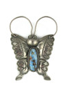 Golden Hills Turquoise Butterfly Brooch by Joe Ebby (PD6276)