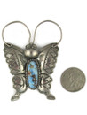 Golden Hills Turquoise Butterfly Brooch by Joe Ebby (PD6276)