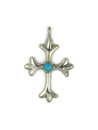 Sleeping Beauty Turquoise Cross Pendant (PD6284)