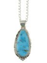 Kingman Turquoise Pendant by Lucy Valencia (PD6297)