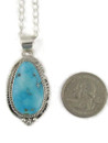 Kingman Turquoise Pendant by Lucy Valencia (PD6299)