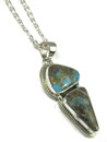 Sunnyside Boulder Turquoise Pendant by Lyle Piaso (PD6300) 