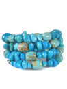Turquoise Beaded Wrap Bracelet (BR8187)