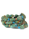 Turquoise & Spiny Oyster Shell Beaded Wrap Bracelet (BR8191)