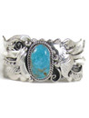 Tyrone Turquoise Cuff Bracelet by Benjamin Piaso (BR8198)