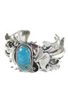 Tyrone Turquoise Cuff Bracelet by Benjamin Piaso (BR8198)