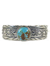 Tyrone Turquoise Cuff Bracelet - Large by Edmond Piaso (BR8298) 