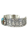 Tyrone Turquoise Cuff Bracelet - Large by Edmond Piaso (BR8298) 