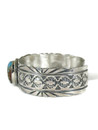 Tyrone Turquoise Cuff Bracelet - Large by Edmond Piaso (BR8298) 