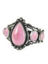 Pink Conch Shell Bracelet by Aaron Toadlena (BR8271)