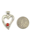 Mediterranean Coral Heart Pendant (PD6312)