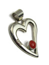 Mediterranean Coral Heart Pendant (PD6312)