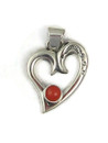 Mediterranean Coral Heart Pendant by Isabel Kee (PD6314)