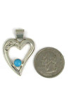 Sleeping Beauty Turquoise Heart Pendant by Isabel Kee (PD6313)