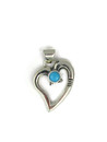 Sleeping Beauty Turquoise Heart Pendant by Isabel Kee (PD6316)