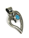 Sleeping Beauty Turquoise Heart Pendant by Isabel Kee (PD6316)