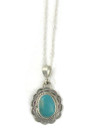 Kingman Turquoise Pendant by Burt Francisco (PD6326)