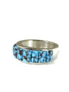 Kingman Turquoise Sculpted Inlay Ring Size 11 (RG8050-S11)