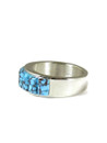 Kingman Turquoise Sculpted Inlay Ring Size 11 (RG8050-S11)