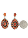 Spiny Oyster Shell Cluster Earrings by Linda Yazzie (ER7302)