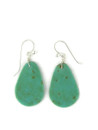 Turquoise Slab Earrings by Ronald Chavez (ER7356)