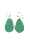 Turquoise Slab Earrings by Ronald Chavez (ER7356)
