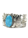 Turquoise Mountain Silver Cuff Bracelet by Benjamin Piaso (BR8381)