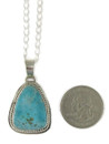 Kingman Turquoise Pendant by Lyle Piaso (PD6413)