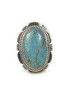 Tyrone Turquoise Ring Size 8 by Lucy Valencia (RG9338)