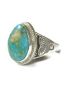 Turquoise Mountain Ring Size 13 1/4 by Edison Gruber (RG9356)