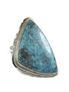 Large Kingman Turquoise Ring Size 10 1/2 by Jake Sampson (RG9534)