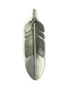 Silver Feather Pendant by Lena Platero (PD6444)