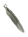 Silver Feather Pendant by Lena Platero (PD6444)