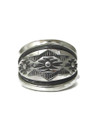 Hand Stamped Silver Ring Size 11 by Troy Laner (RG9540)