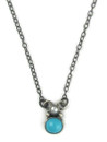 Kingman Turquoise & Pearl Necklace by Angela Martin (NK5550)