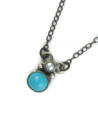 Kingman Turquoise & Pearl Necklace by Angela Martin (NK5550)
