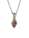 Sugilite & Gemstone Inlay Pendant (PD6467)
