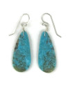 Turquoise Slab Earrings by Ronald Chavez (ER6531)