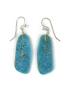 Turquoise Slab Earrings by Ronald Chavez (ER6534)